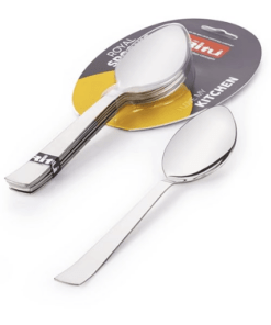 Ritu Royal Stainless Steel Desert Spoon Set of 6,Silver